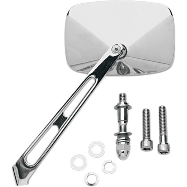 Drag Specialties Rectangular Mirror with Air Stem