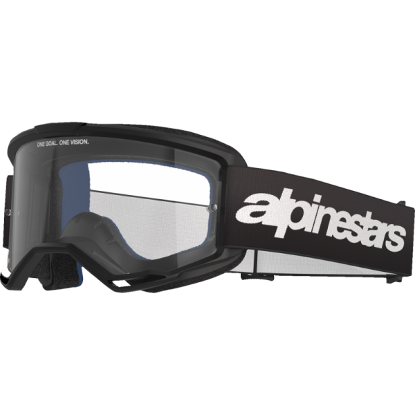 (image for) ALPINESTARS GOGGLES Alpinestars Vision 3 Goggle, Wordmark Black/Black with Clear Lens