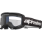 (image for) Alpinestars Vision 3 Goggle, Wordmark Black/Black with Clear Lens