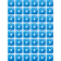 (image for) Square Digger® Aluminum Support Plate, Blue, 48 Pkg