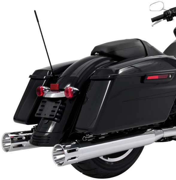 (image for) Rinehart Racing 4" Chrome with Chrome Slot End Caps