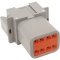 (image for) Gray 8-Pin Receptacle