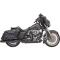 (image for) Bassani True-Dual Down Under System - Black w/ Straight Can Mufflers