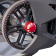 (image for) Show Chrome Axle Nut Covers - Red