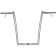 (image for) 1 1/4" Pre-Wired Monkey Drag Bars - Chrome 16"