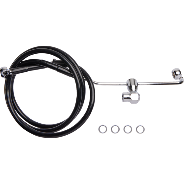 (image for) Drag Specialties Black Vinyl Brake Line Kit 1741-6339