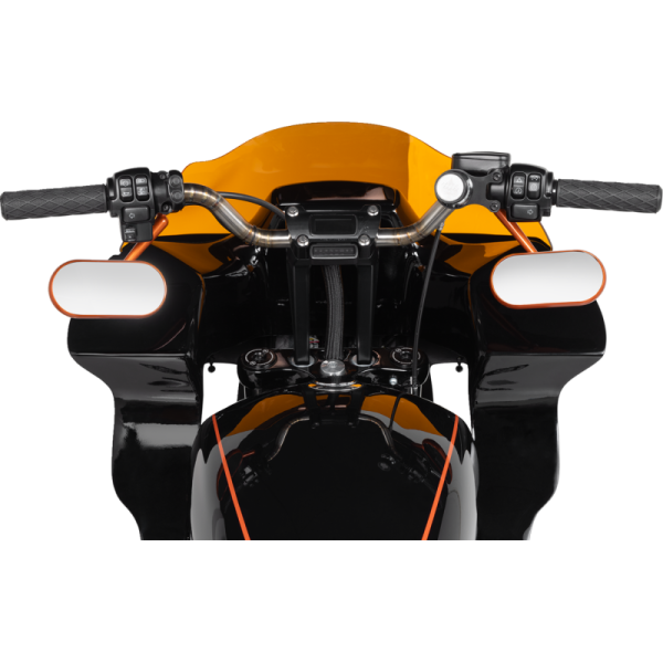 (image for) Thrashin Supply Co. Thrashin Supply Pullback Riser Kit, Anodized Black, 9 1/2" w/ gauge cutout