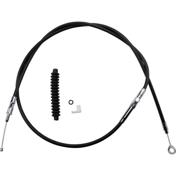 (image for) Drag Specialties Black Vinyl High Efficiency Clutch Cable - 0652-1438