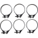 (image for) Moose Offroad Carburetor Clamp 49 - 51 mm (6 Pk)