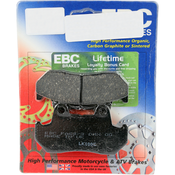 (image for) EBC Rear Organic Brake Pads for Honda VFR750F Interceptor 86-87