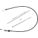 (image for) Quick Connect Upper Clutch Cable, Black/Black, 40"