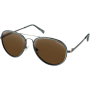 (image for) Goose Sunglasses - Slate/brown HD w/ silver mirror lens