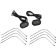 (image for) Plugz Antenna Grommet Lights - Smoke lens, gloss black trim