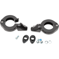 (image for) Shrouded Turn Signal Fork Clamps 39mm Gloss Black