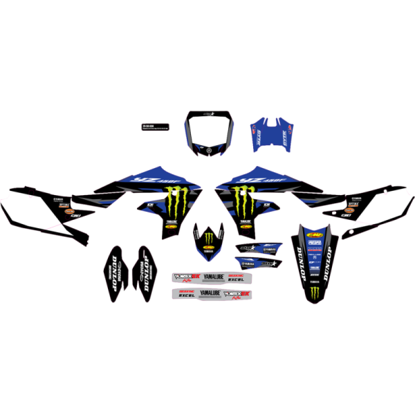 (image for) D'Cor Visuals Complete Graphics Kit - 23.5-24 Monster Energy Star Racing amaha, white background