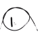 (image for) Drag Specialties Black Vinyl High Efficiency Clutch Cable - 0652-1437