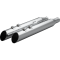 (image for) 4" HP Plus® Slip On Mufflers - Slash up, ripper baffle, chrome
