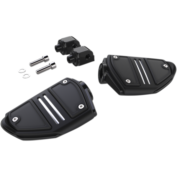 (image for) CIRO LLC Twin Rail Footrests Black (W/ M-Eight Softail/ELW Mounts)