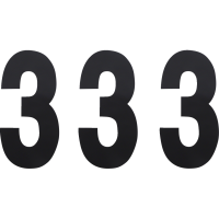 (image for) Standard Numbers - 6" Black - No. 3