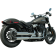 (image for) Slip-On Mufflers - 3.5" chrome w/ black end caps (pr.)
