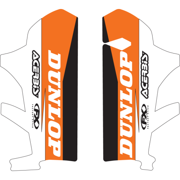 (image for) Factory Effex Lower Fork Guard Graphics - KTM EXC/SX/XC 08-14