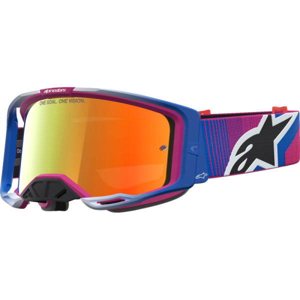(image for) ALPINESTARS GOGGLES Alpinestars Vision 8 Goggles - Maven Fire Red/Black (Mirror Red Lens)