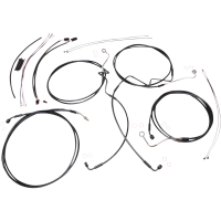 (image for) XR Black w/ Black Fittings DOT Handlebar Installation Kit, 12"-14" Apes