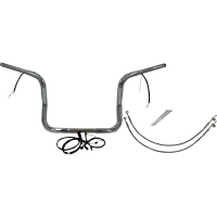 (image for) Pre-Wired EZ Install 1 1/4" Round Top Handlebar Chrome 12" Rise