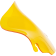 (image for) Klock Werks Kolor Sport Flare Windshield, 6.5" Yellow