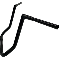 (image for) EZ Install 1 1/4" Flat Top Handlebar Gloss Black 16" Rise