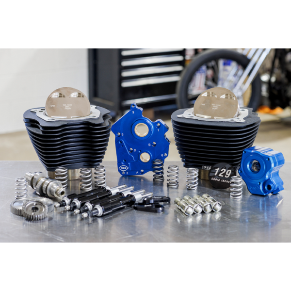 (image for) S&S CYCLE Power Package Wrinkle Black (No Highlight) Gear Drive