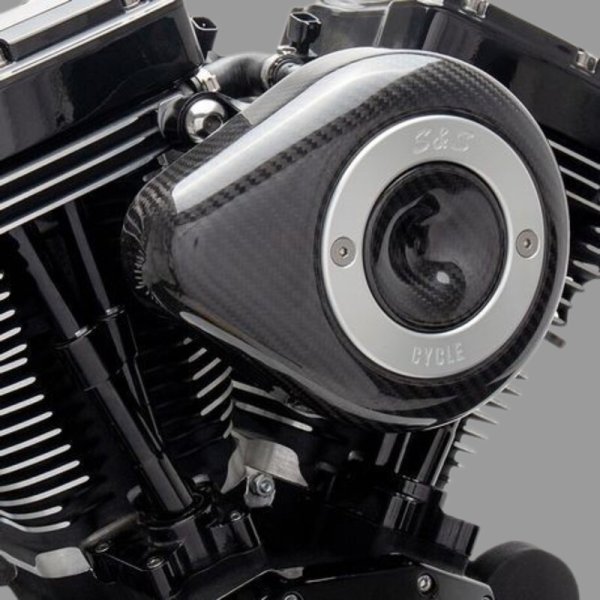 (image for) S&S CYCLE Stealth Kit with Teardrop (Carbon Fiber) for Twin Cam