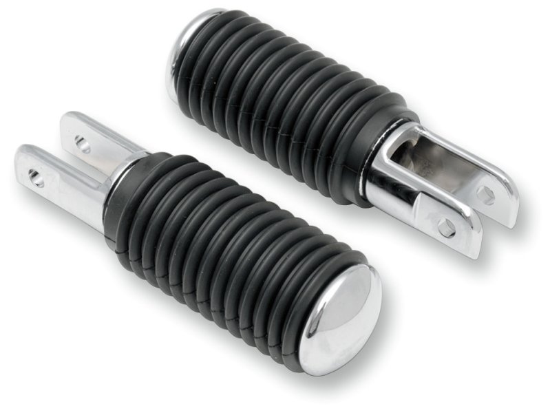 (image for) Drag Specialties Rubber Footpegs w/ Small Female Mounts