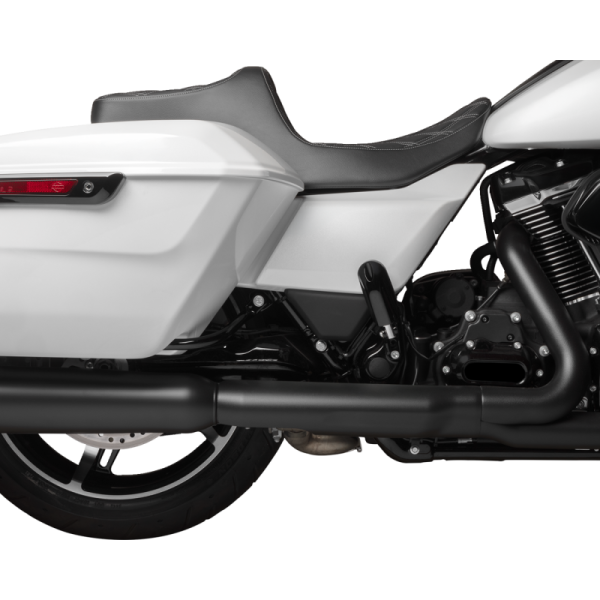 (image for) Drag Specialties Predator III Seat, Double Diamond Red Thread