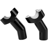 (image for) Forged Aluminum Pullback Risers Black 3.5"