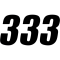 (image for) SX Series Numbers - 6" Black - No. 3