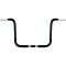 (image for) Wild 1 Chubby FLHT/C/X 12.5" Ape Hanger Bar - Blackout