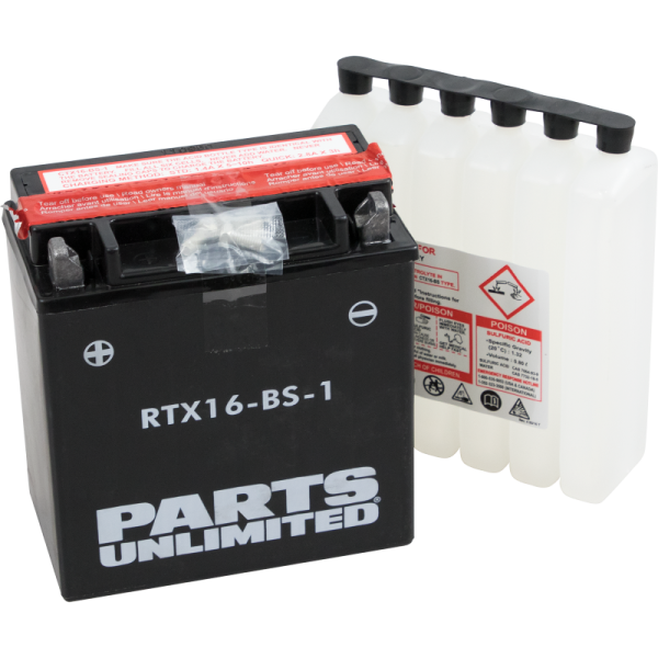 (image for) PARTS UNLIMITED BATTERIES AGM Maintenance-Free Battery YTX16-BS-1