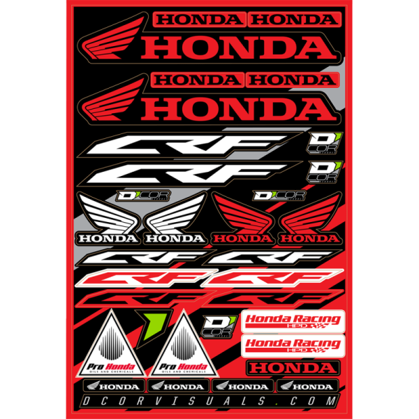 (image for) D'COR VISUALS Honda CRF Decal Sheet