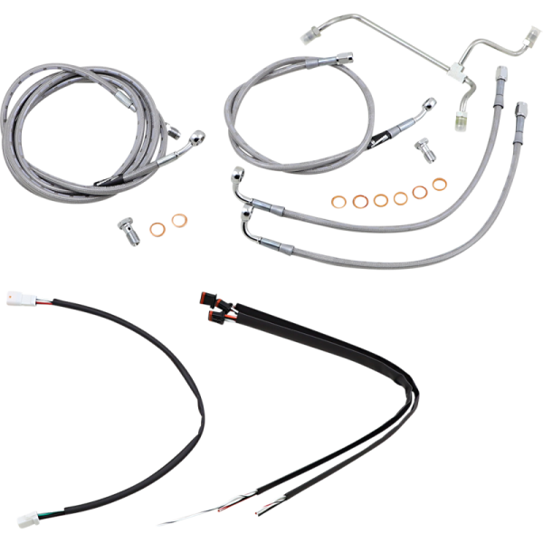 (image for) Ape Hanger Install Kit - Stainless Steel