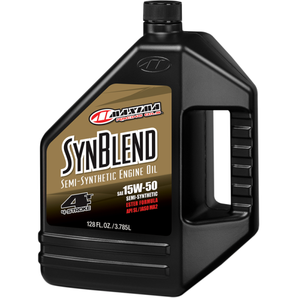 (image for) Maxima Racing Oil Maxima Synblend 4 Semi-Synthetic Oil, 15W-50, 3.79 L
