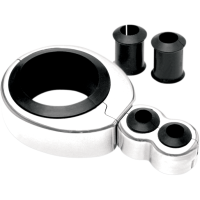 (image for) Chrome Dual Cable Clamp 1 1/4"-1 1/2"