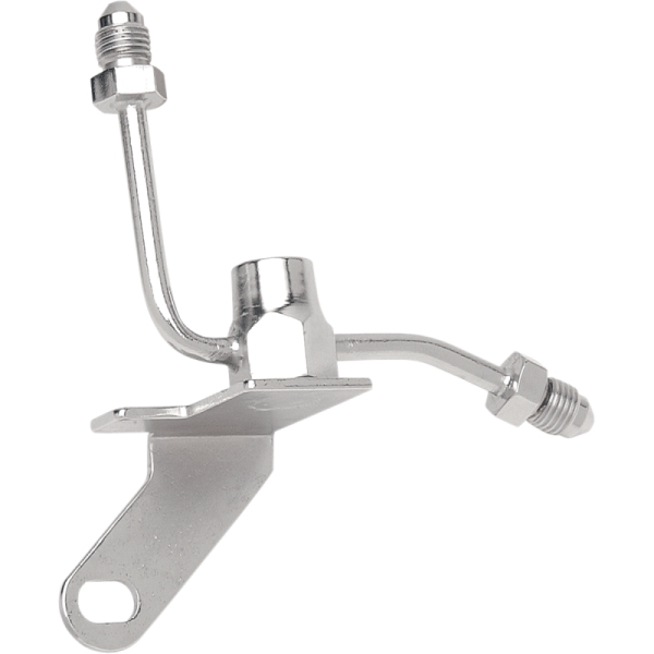 (image for) Drag Specialties Chrome Universal rear brake tee w/ brake light switch hole