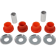 (image for) Alloy Art Heavy-Duty Handlebar Riser Bushings for FLT/Softail