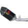 (image for) Akrapovič Single Carbon Muffler w/ Carbon End Cap (Race) for Suzuki GSX-R600 (shorty) 06-07, GSX-R750 (shorty) 06-07