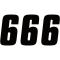 (image for) Factory Numbers - 6" Black - No. 6