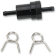 (image for) EMGO Anodized Aluminum Fuel Filter - 1/4" Black