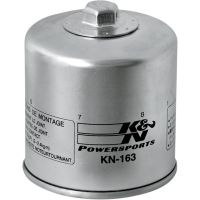 (image for) K&N Performance Oil Filter KN-163 Chrome Finish