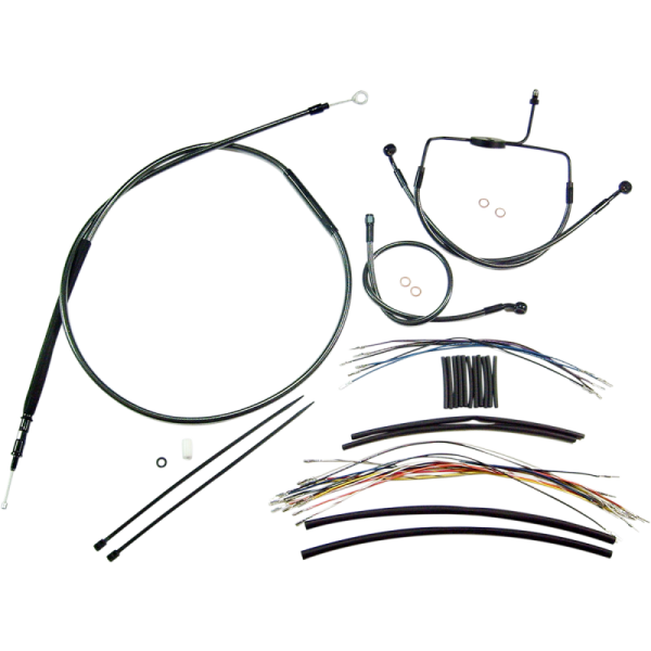 (image for) MAGNUM Black Pearl Handlebar Installation Kit (12"-14" Apes)