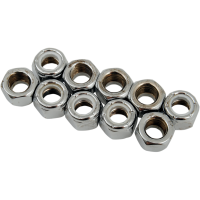(image for) Chrome Nylon Insert Nut 5/16"-24